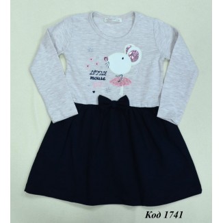 Платье стрейч девочка Fashion 6674   (098-128  5 шт.