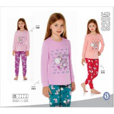 BR Піжама для дівчинки 03-06 стрейч/бавовна  9205    3-6  4 шт.