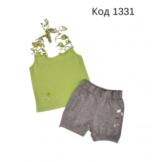 Ukr Коcтюм для дівчинки (майка+шорти)  92-116  5шт.