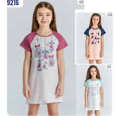 BR Нічна сорочка 03-06 короткий рукав  9216   3-6   4 шт.
