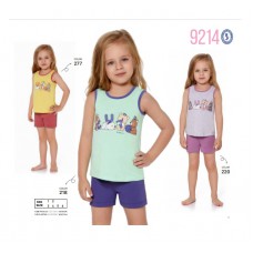BR Костюм для дівчинки 03-06 (майка+шорти)  9214    3-6  4шт.