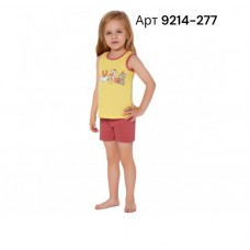 BR Костюм для дівчинки 03-06 (майка+бриджі)  9214    03-06  SARI(277)світло-жовтий   1шт.
