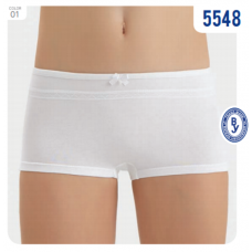 BR Шорти для дівчинки 5548,01    БІЛИЙ    12(3) шт.