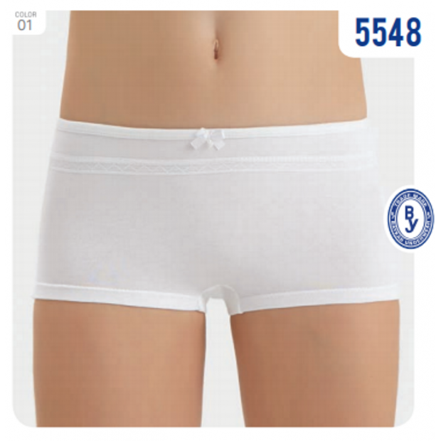 BR Шорти для дівчинки 5548,01    БІЛИЙ    12(3) шт.