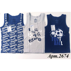 BR  Майка для хлопчика 2674     6(3) шт