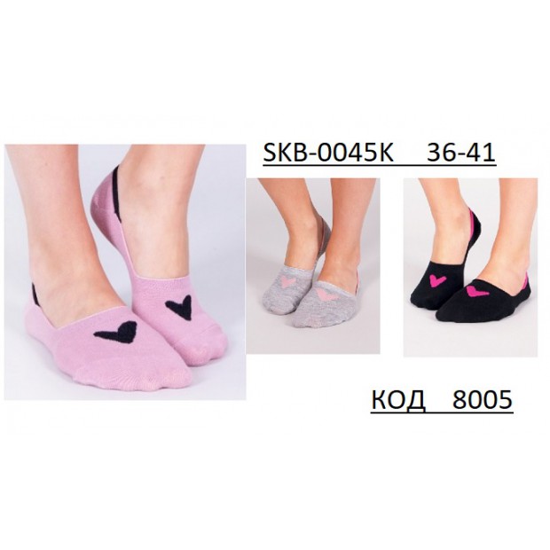 YO Сліди жіночі SKB-0045K    МІКС кольорів    36-41   3 шт