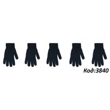 YO од.Перчатки жіночі акрил RED-MAG2K-345  ЧОРНИЙ .21 розмір. 12(3)шт