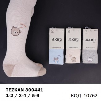 ArtiKatamino Колготки бавовняні для дівчинки МАЛЮНОК 300441 МІКС   6(3) шт.