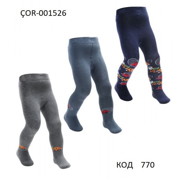 Bross Колготки махрові для хлопчика ясельні МАЛЮНОК ÇOR-001526 6(3)шт