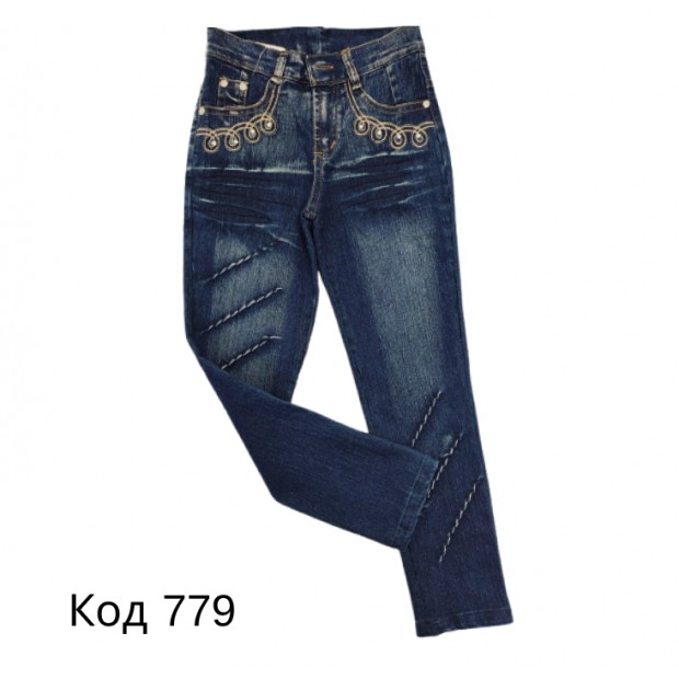 Ch Штани для дівчинки ДЖИНС 748   2-5 роки . 4 шт