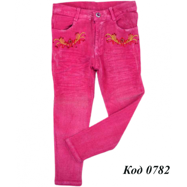 .Ch Штани для дівчинки ВЕЛЬВЕТ 505  розовий  5 р.