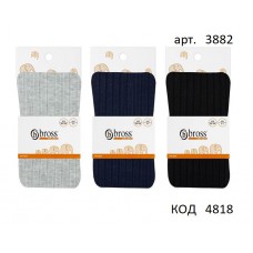 Bross  Колготки бавовняні для дівчинки РУБЧИК 3882 МІКС   6(3) шт.