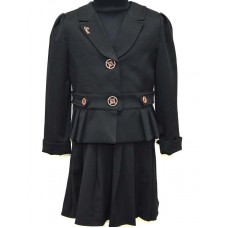 ,,Suzie116-134шерстьКОСТЮМ Піджак "ФІФІі"(8835)+Спідниця чорний116-134   4 шт