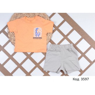 Tr Коcтюм для хлопчика (футболка+шорти) STAR 102   2-5 років  4(3) шт.