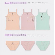 BR Набір6 білизни для дівчинки(майка+ТРУСИ) 4862/5862    6(3)шт.