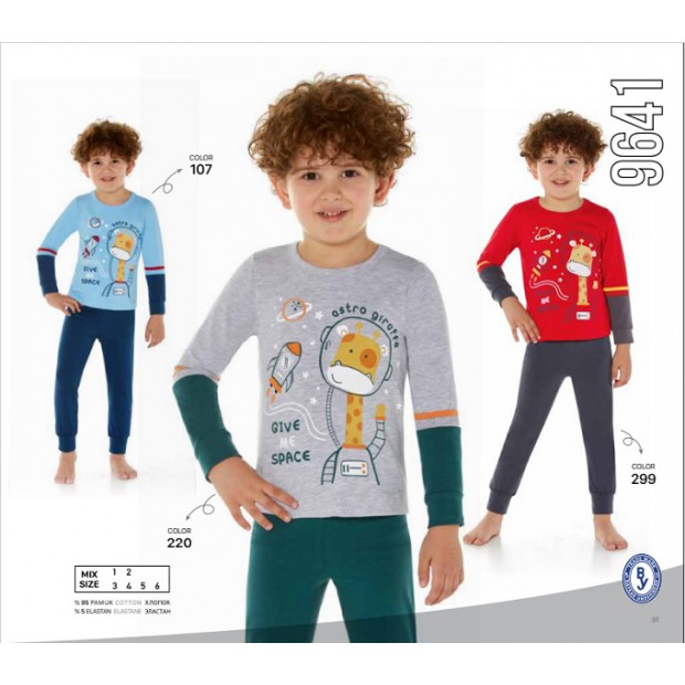 BR Піжама для хлопчика 03-06 стрейч/бавовна  9641    3-6  4 шт.