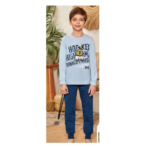 BR Піжама для хлопчика 03-06 стрейч/бавовна  9751   KUM GRI (167) сірий  1 шт.