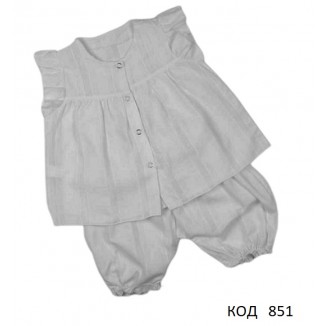 МС Костюм 2-ка для дівчинки (Туніка+шортики) КП-2291П  068-80  3(2) шт