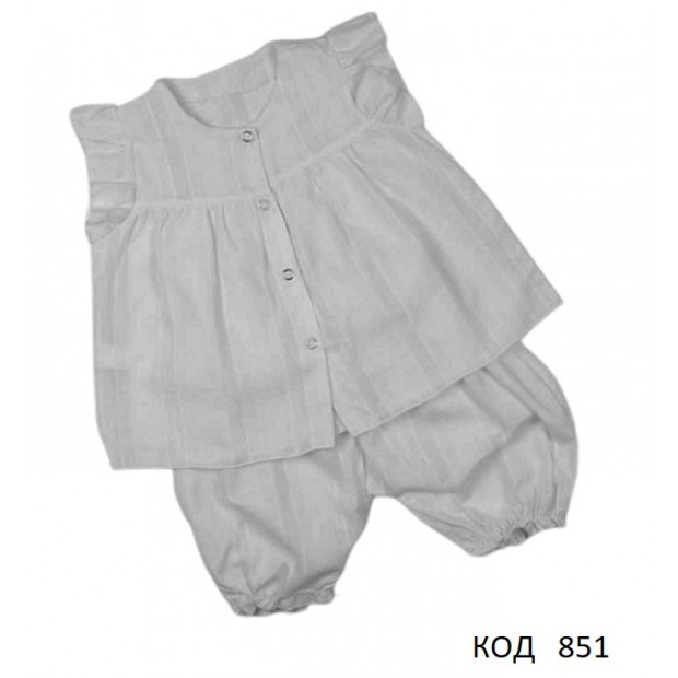 МС Костюм 2-ка для дівчинки (Туніка+шортики) КП-2291П  068-80  3(2) шт
