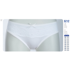 BR Труси для дівчинки 5212.01 БІЛИЙ    06.07   12 (6)шт