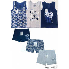 BR Набір білизни для хлопчика(майка+боксери) 2674/3674   6(3) шт.