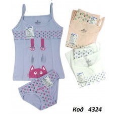 BR Набір білизни для дівчинки(майка+ТРУСИ) 4976/5976     6(3) шт.
