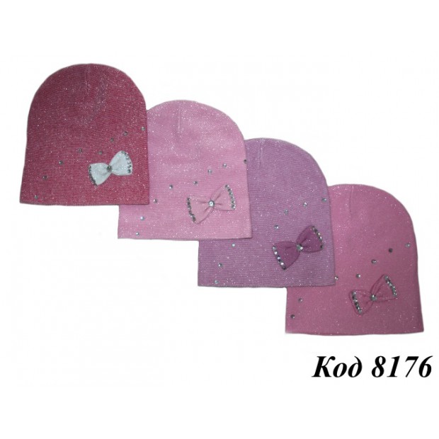 ANPA Шапка в'язана для дівчинки  KY-12   .48-50р.  5 шт