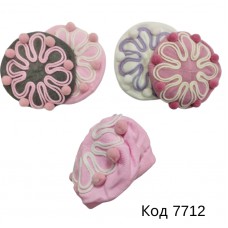 ."Нікола"Берет в'язаний для дівчинки 1461 (р.8/9років)  5шт