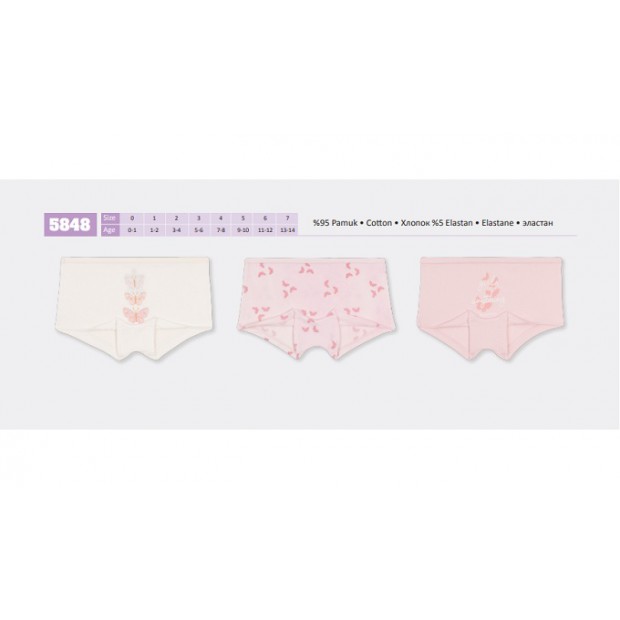 BR Шорти для дівчинки  5848,99    06,07   12(6) шт.