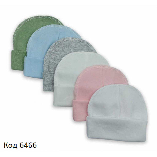 MarioKids Шапка рібана ОДНОТОН  36,40,44    10шт