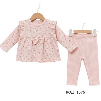 Tr Костюм трикотажний для дівчинки PINK 2103   4,5 років  2 шт.