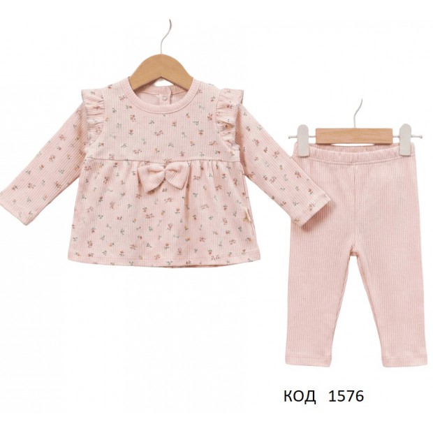 Tr Костюм трикотажний для дівчинки PINK 2103   4,5 років  2 шт.