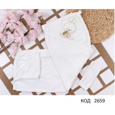 Tr Рушник куточок + рукавичка махра NANA 20111 75*80  1шт.