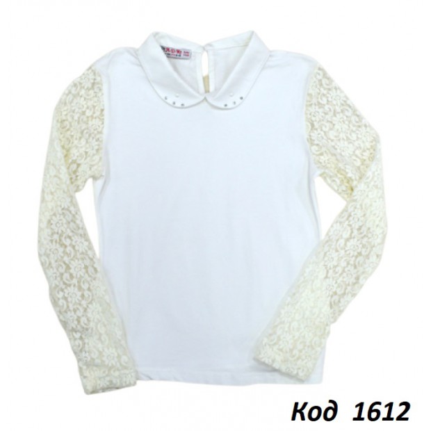 Tr Кофта-блуза стрейч АДК 9332 гипюр 146-176  4