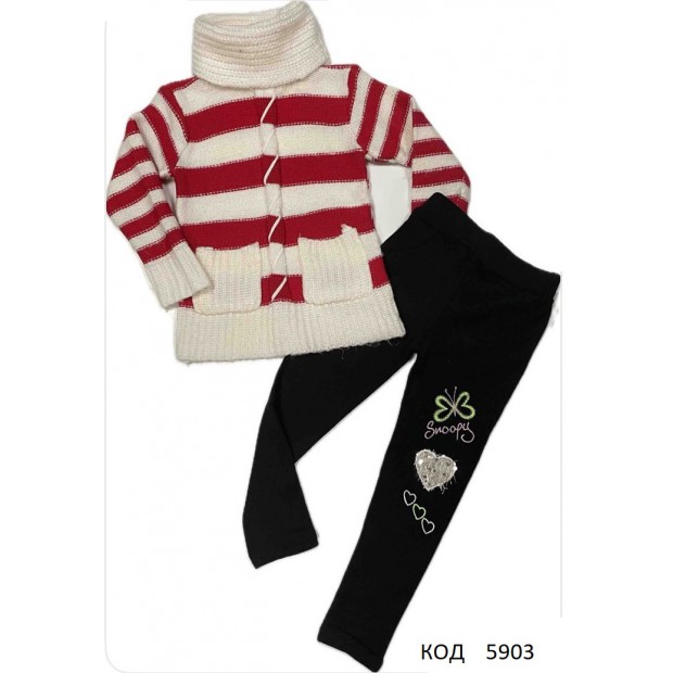 Ch Костюм для дівчинки (светер+ лосини) 2,4 роки 2шт