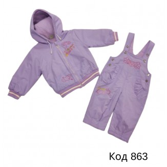 Ch Костюм плащівка для дівчинки 4032 на флісі 86,98   4(2)р.