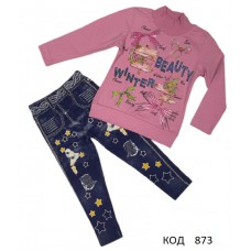 Tr Костюм для дівчинки (реглан начос+ лосини начос) Lily 7148   098-110  4(3) шт.