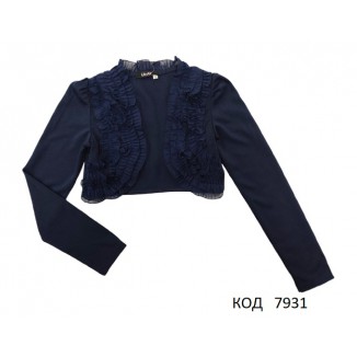 Mevis Болеро для дівчинки 1075  122-152 синій  6 шт