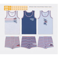 BR Набір6 білизни для хлопчика(майка+боксери) 2416/3416   .6(3)шт.