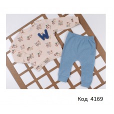 Tr Костюм для хлопчика інтерлок/резинка PEPELİNO 5520  6,12,18,24 міс. 4 шт