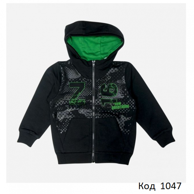 ЛяЛя Кофта 2-х нитки для хлопчика з капюшоном .2ДВ101  98-110\116-128  3шт