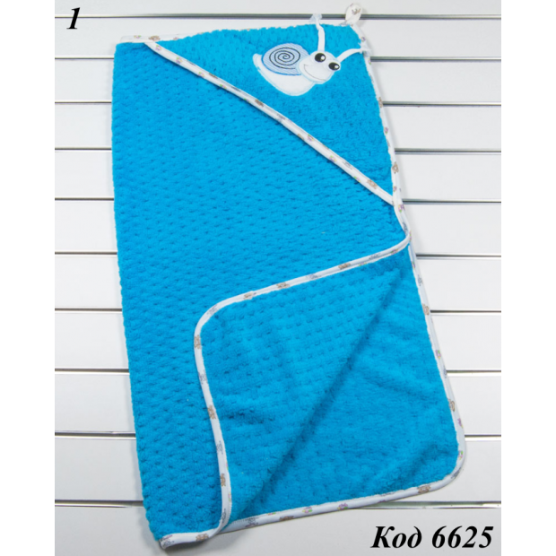 МС Плед куточок вельсофт "Равлик ".  90х85 см. 1 шт.