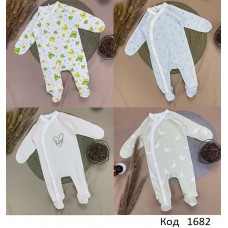 SwMr Комбінезон інтерлок закриті ручки мікс  56  4шт