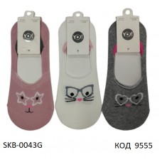YO Сліди для дівчинки SKB-0043G    МІКС кольорів    31-34   3 шт