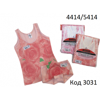 BR Набір білизни для дівчинки(майка+ШОРТИ) 4414/5414      6(3)шт.