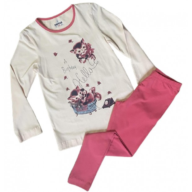 BR Піжама для дівчинки 07-10 стрейч/бавовна  9300    SOMON(209)персик1 шт.