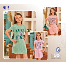 BR Нічна сорочка 03-06 короткий рукав  9115   3-6   4 шт.