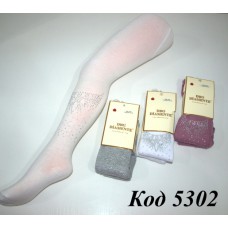 DBG Колготки бавовняні для дівчинки СВЯТКОВІ 444 МІКС 6(3) шт