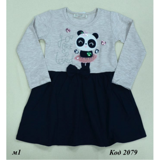 Платье стрейч девочка Fashion 6487   (092-116)  5 шт.