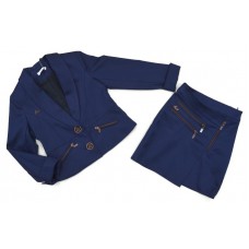 Suzie Км 140-158меморіКОСТЮМ Піджак "Стефані" (1613) + Спідниця синій 140-158 4р.